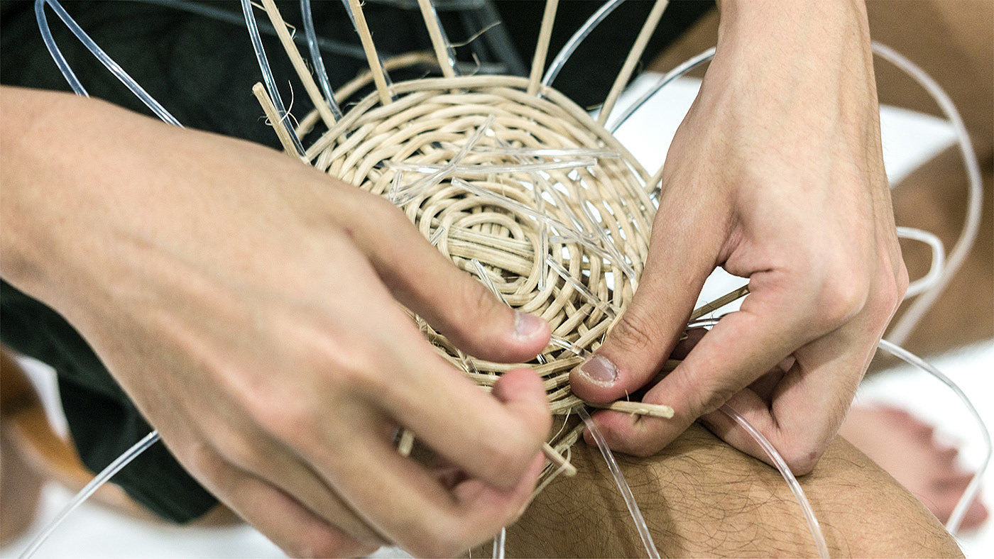 照明灯，传统工艺，藤制编织，Rattan weaving，