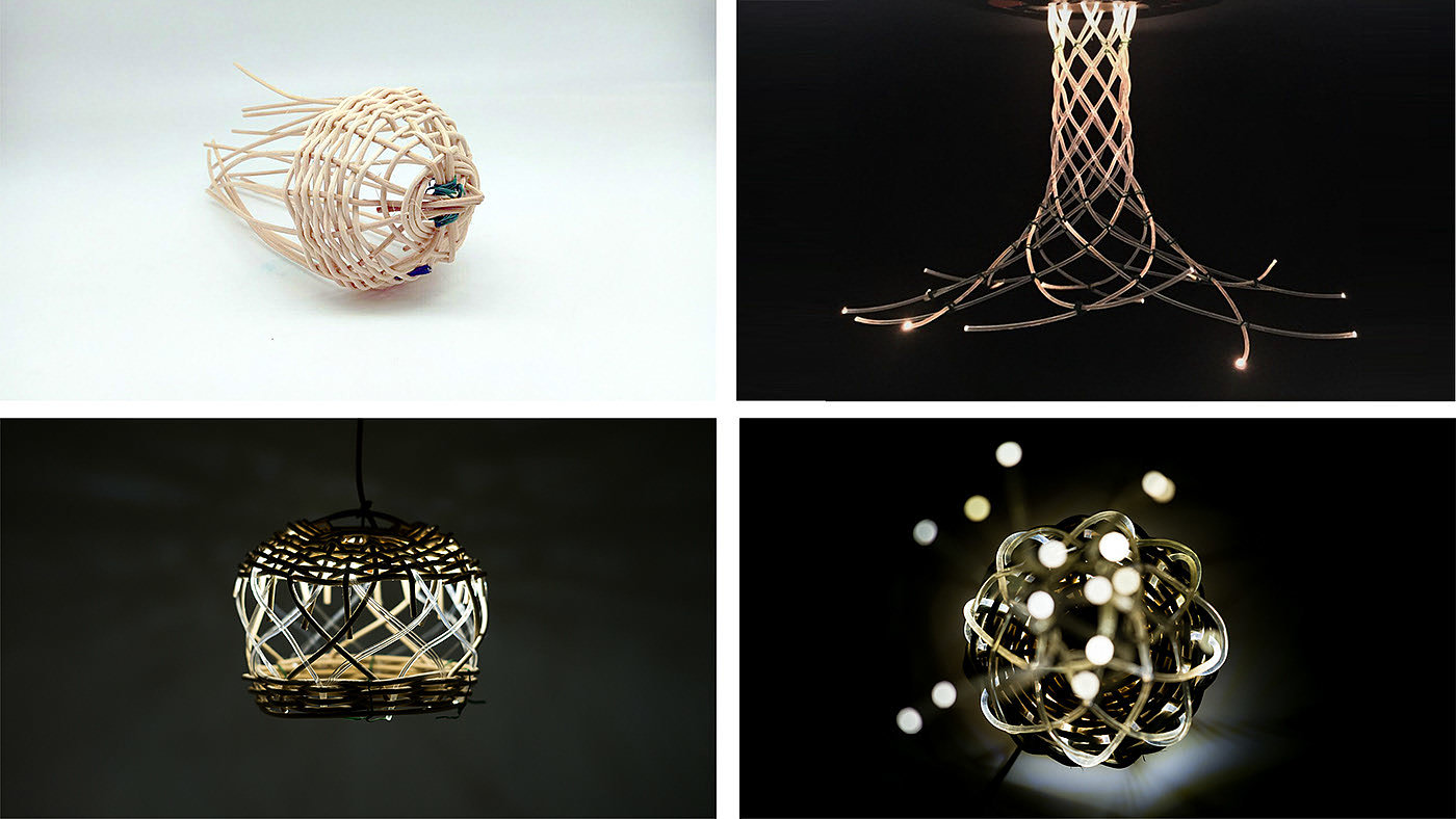 floodlight，Traditional craft，Rattan weaving，Rattan weaving，