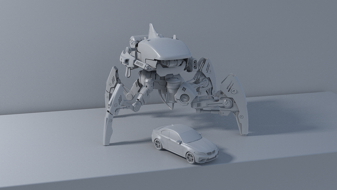 industrial design，product design，robot，keyshot，Crab，