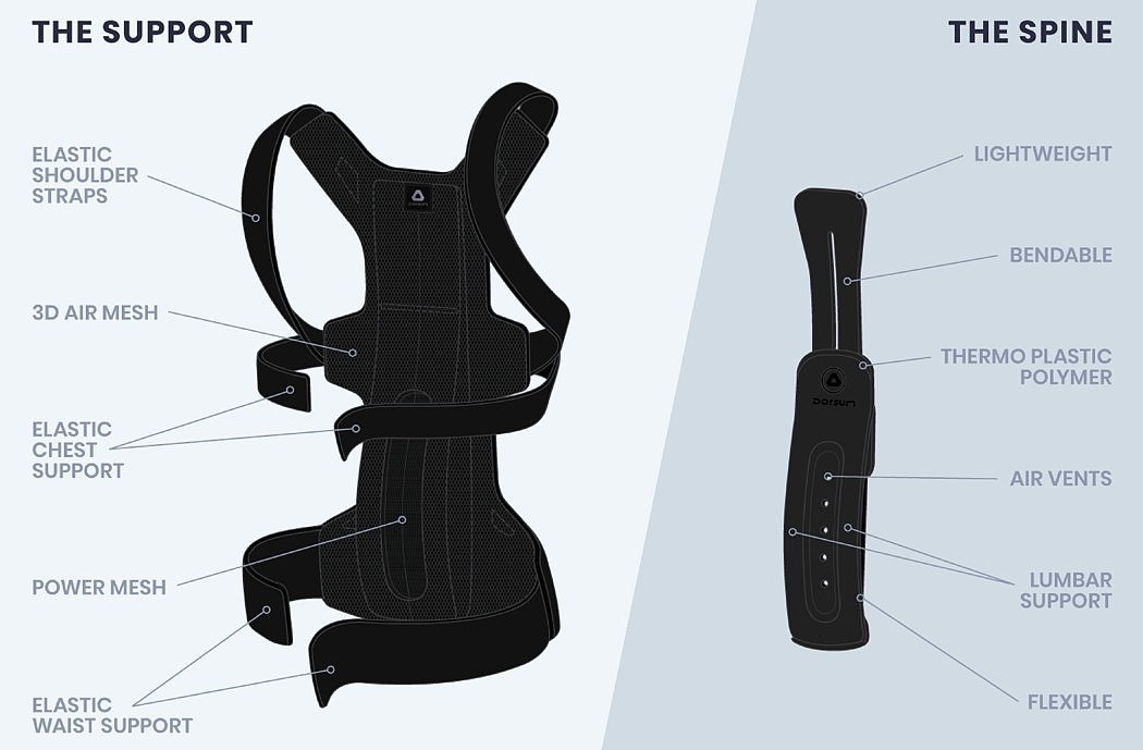 Waist protection，Back brace，Vertical spring，carbon fibre，