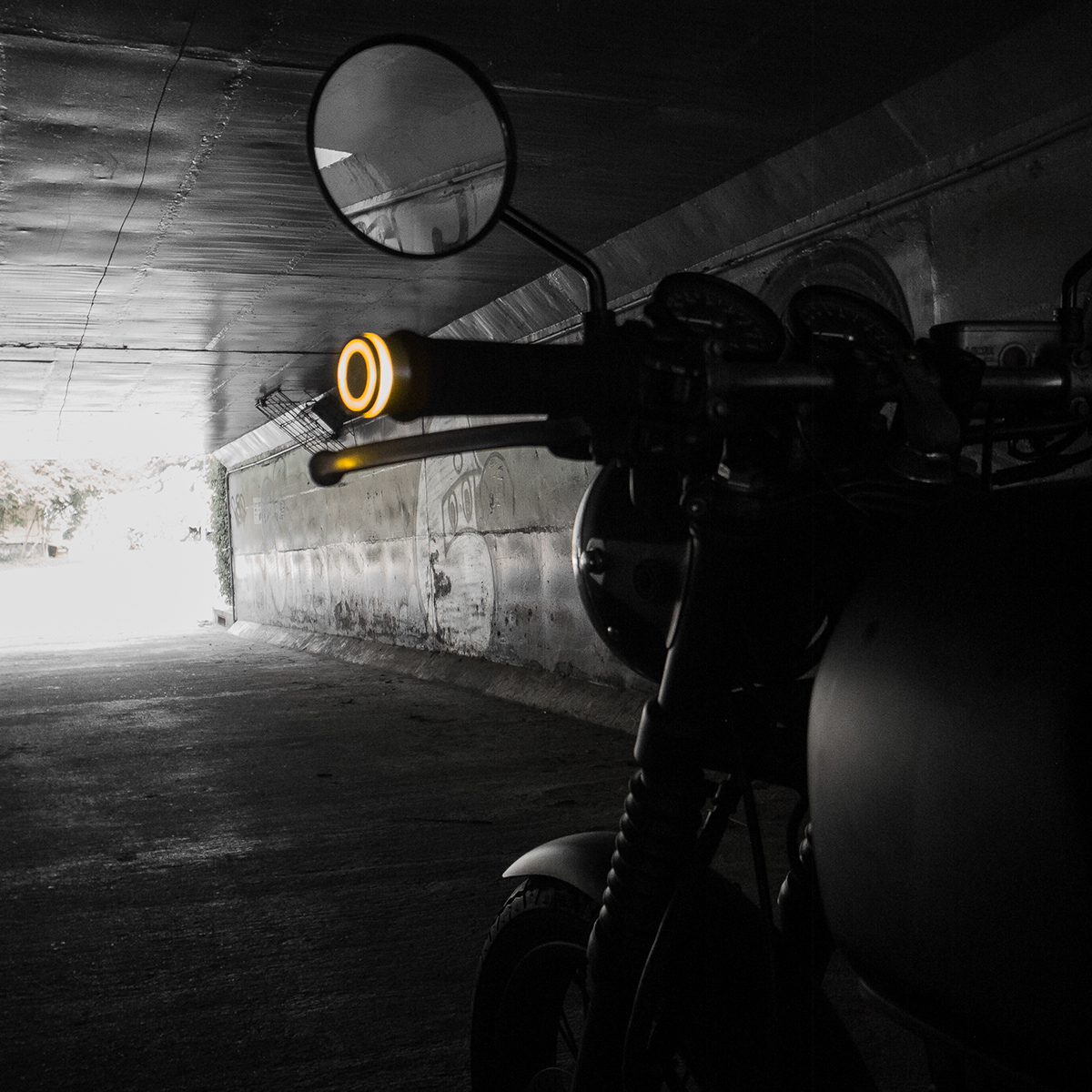 intelligence，science and technology，Motorcycle lamp，industrial design，