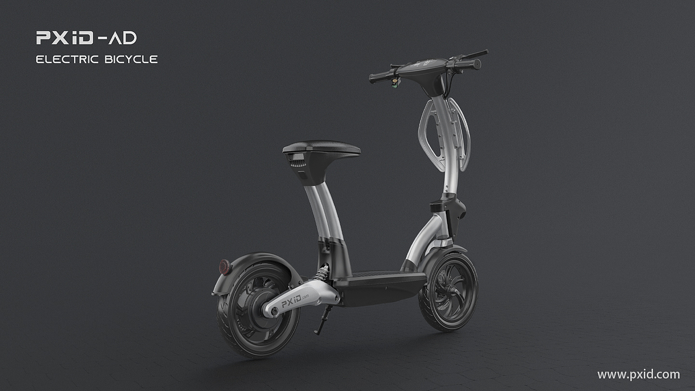 Electric vehicle design，Electric bicycle design，Scooter design，Design of electric scooter，Design of transportation tools，Pxid product oriented industrial design，