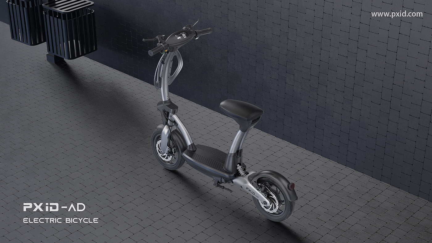 Electric vehicle design，Electric bicycle design，Scooter design，Design of electric scooter，Design of transportation tools，Pxid product oriented industrial design，