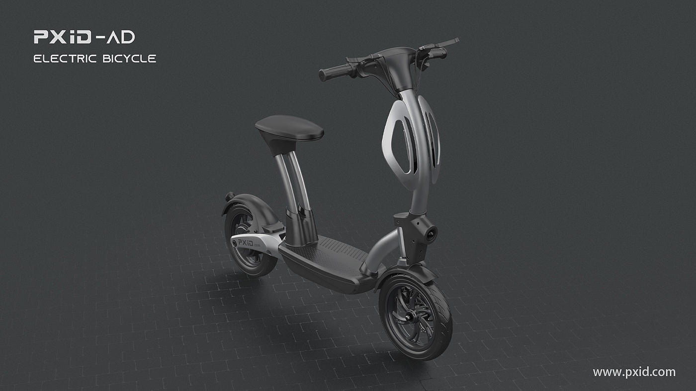 Electric vehicle design，Electric bicycle design，Scooter design，Design of electric scooter，Design of transportation tools，Pxid product oriented industrial design，
