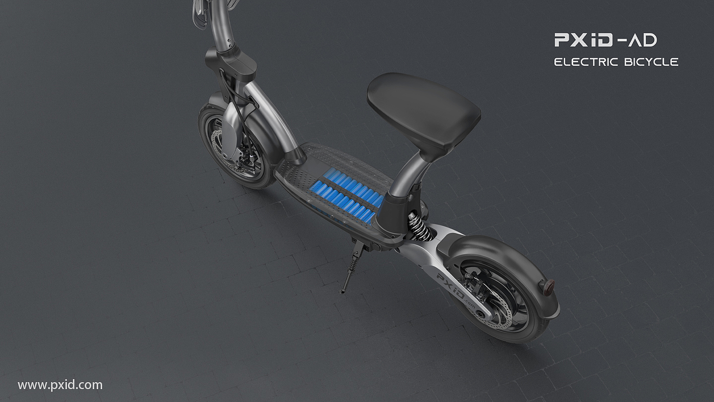 Electric vehicle design，Electric bicycle design，Scooter design，Design of electric scooter，Design of transportation tools，Pxid product oriented industrial design，