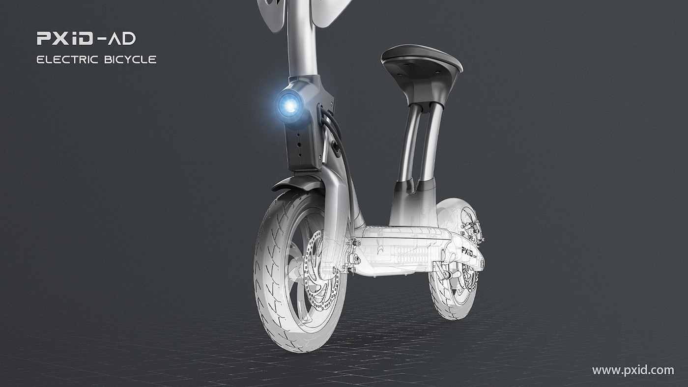 Electric vehicle design，Electric bicycle design，Scooter design，Design of electric scooter，Design of transportation tools，Pxid product oriented industrial design，