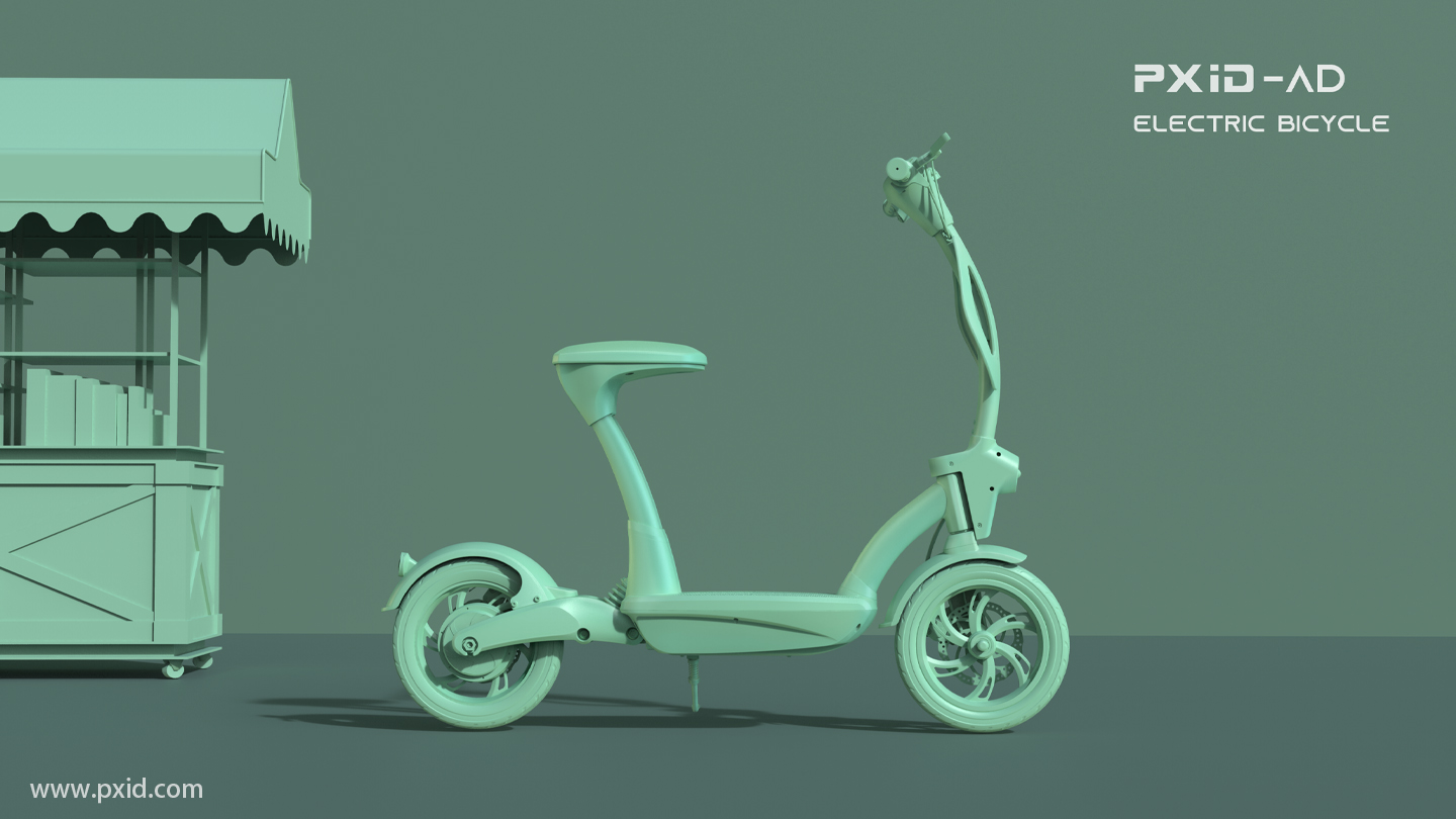 Electric vehicle design，Electric bicycle design，Scooter design，Design of electric scooter，Design of transportation tools，Pxid product oriented industrial design，