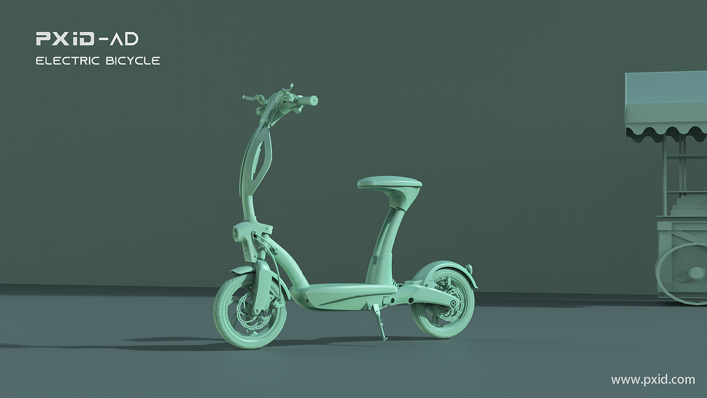 Electric vehicle design，Electric bicycle design，Scooter design，Design of electric scooter，Design of transportation tools，Pxid product oriented industrial design，