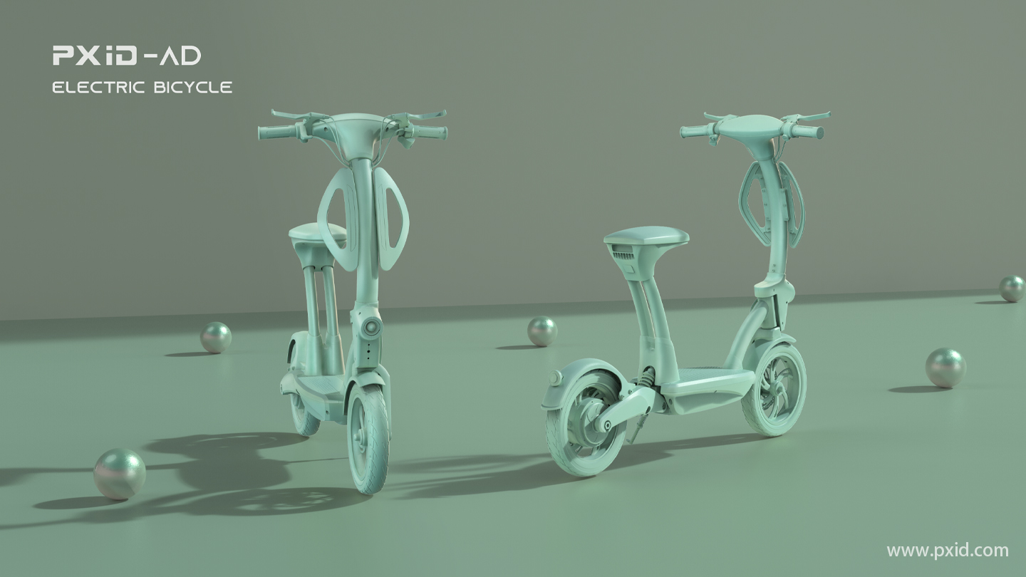 Electric vehicle design，Electric bicycle design，Scooter design，Design of electric scooter，Design of transportation tools，Pxid product oriented industrial design，