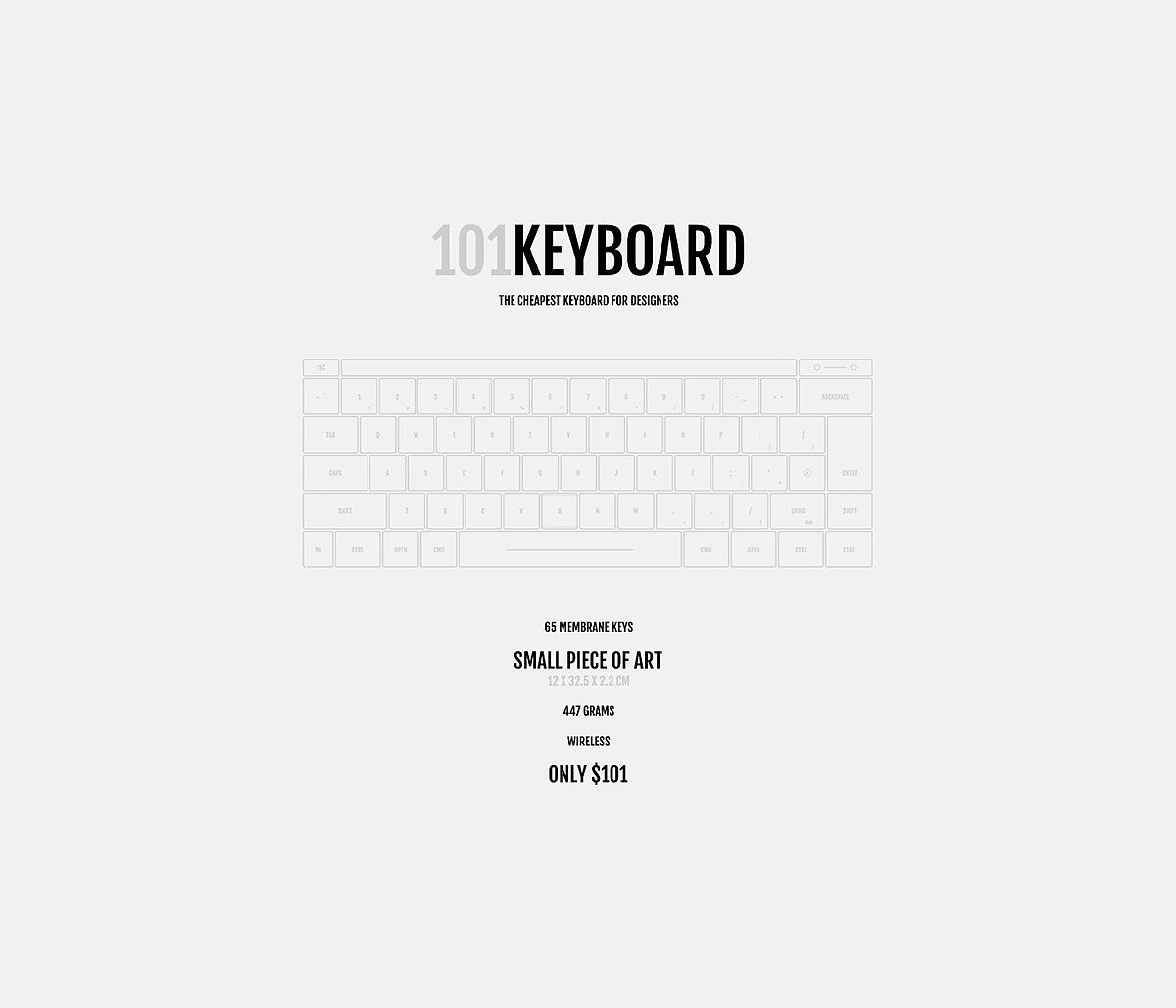 白色，键盘设计，101Keyboard，