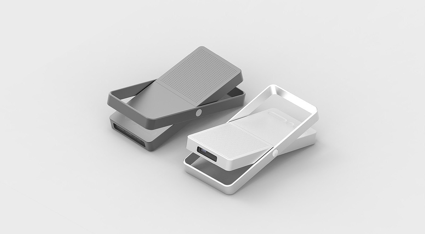 Projector Pica，Miniature projector，white，