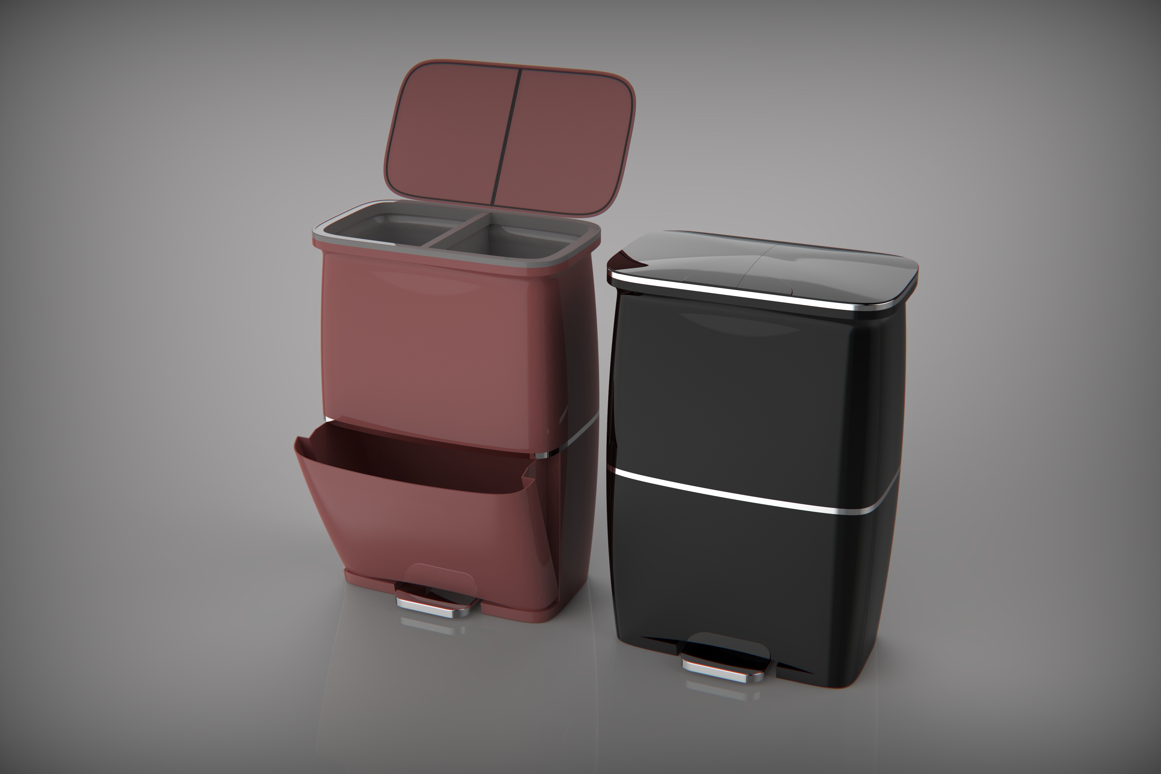 Mellow，Simplicity，furniture，trash can，Trash can furniture，