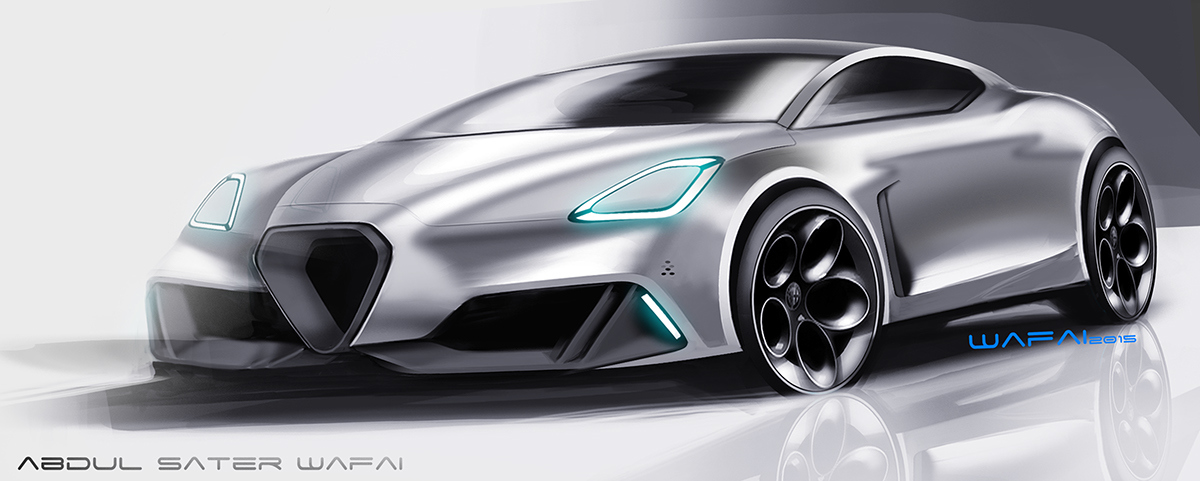 Automatic design，Hand drawn，Render，Visual design，industrial design，