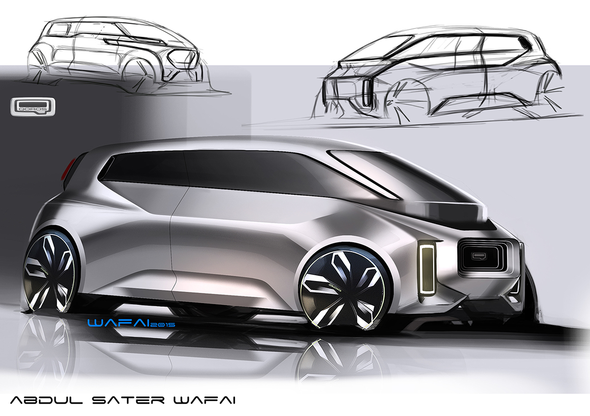 Automatic design，Hand drawn，Render，Visual design，industrial design，