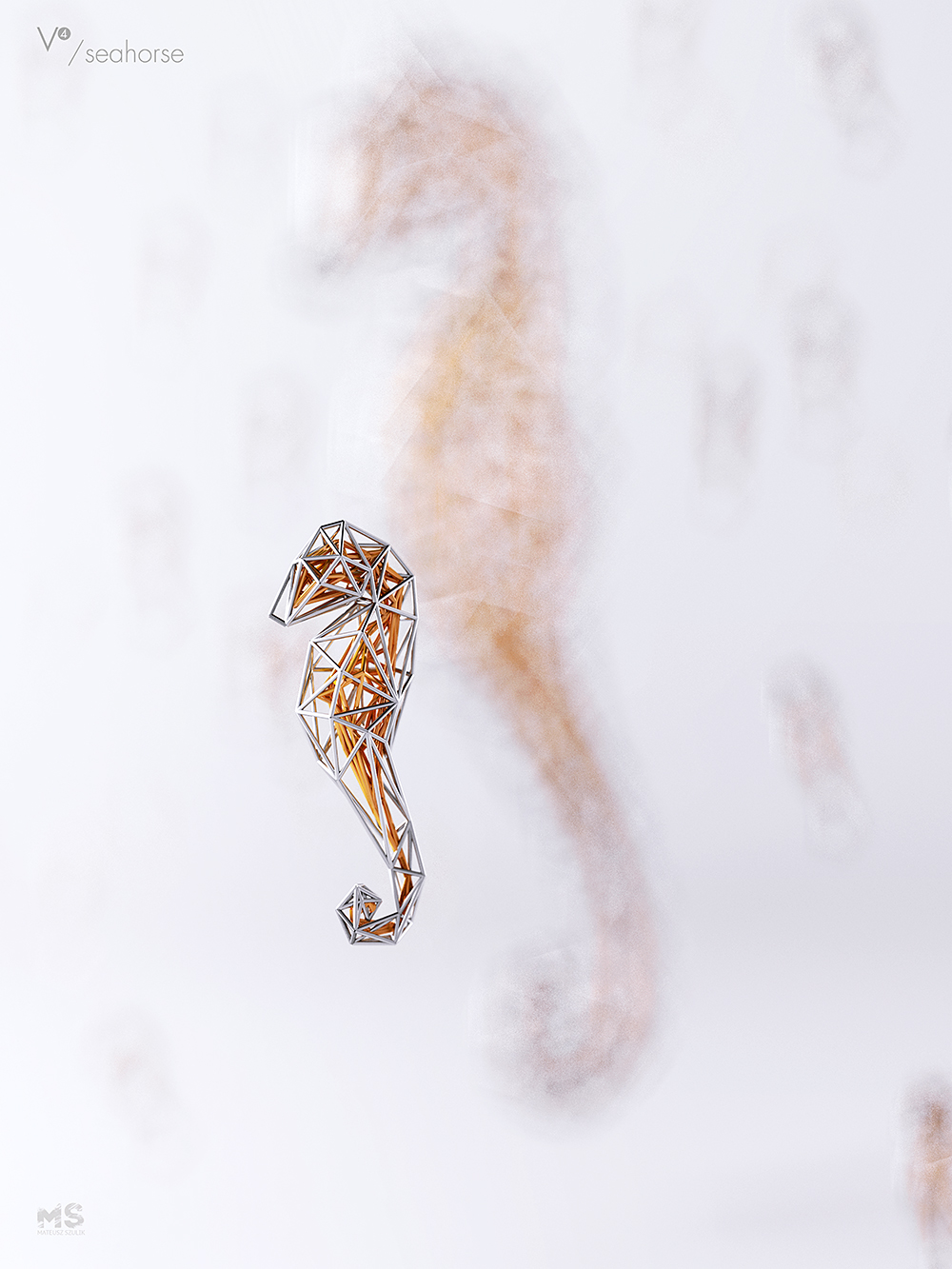 wire，Sculpture，gold and silver，line，animal，