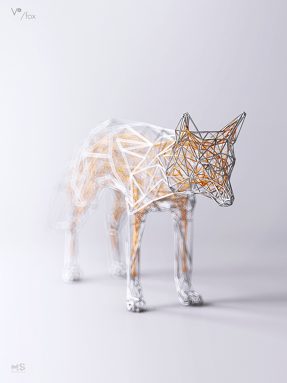 wire，Sculpture，gold and silver，line，animal，