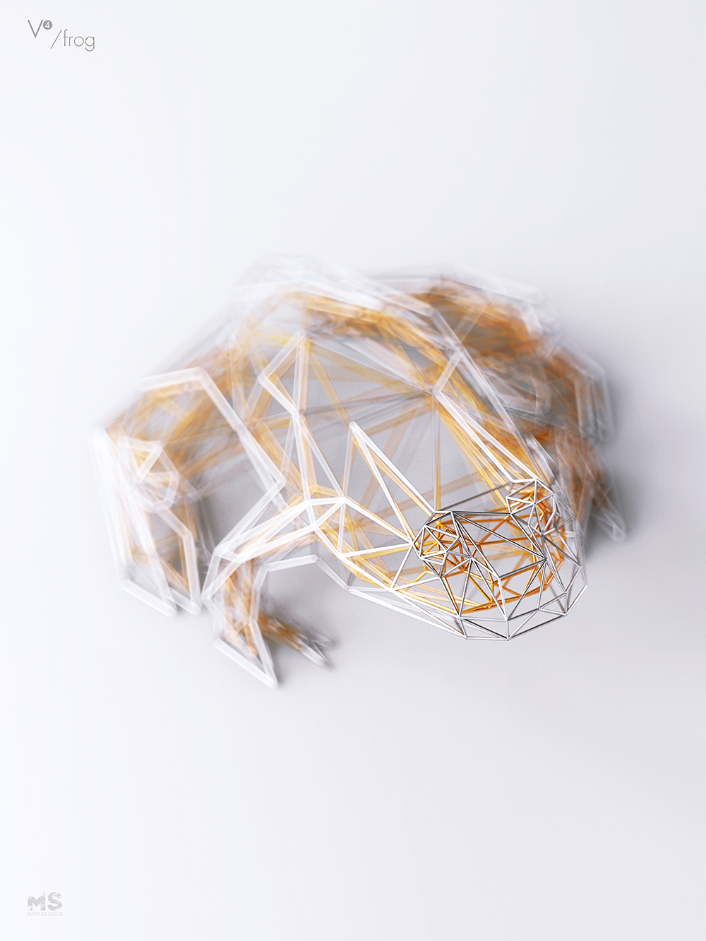 wire，Sculpture，gold and silver，line，animal，