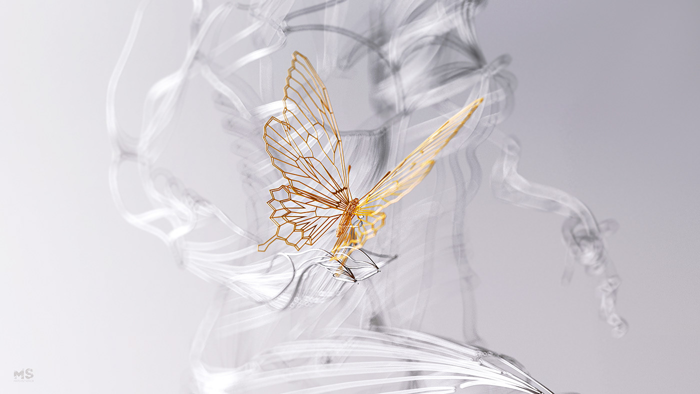 wire，Sculpture，gold and silver，line，animal，