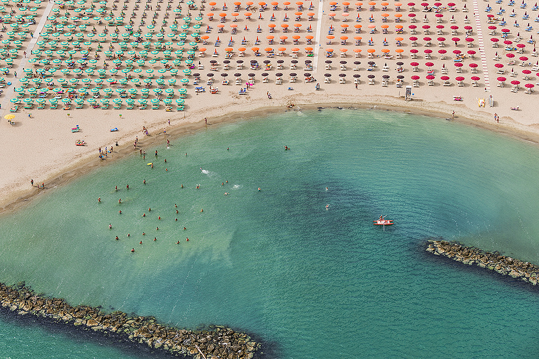 Adria，Italy，海岸线，航拍，