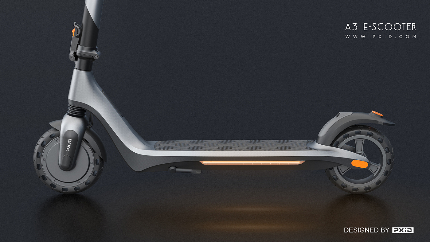 Design of electric scooter，Scooter design，Electric vehicle design，Motorcycle design，Design of transportation tools，Pxid product oriented industrial design，