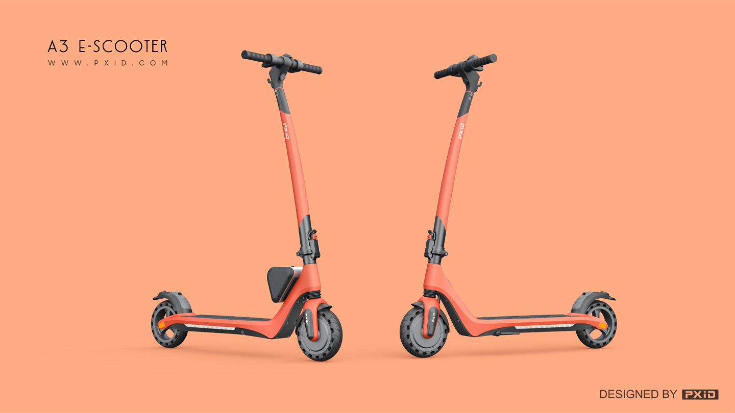 Design of electric scooter，Scooter design，Electric vehicle design，Motorcycle design，Design of transportation tools，Pxid product oriented industrial design，