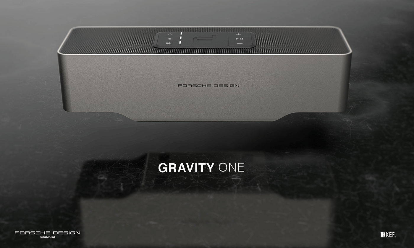 Wireless Bluetooth speaker，Gravity One，Porsche Design，black，