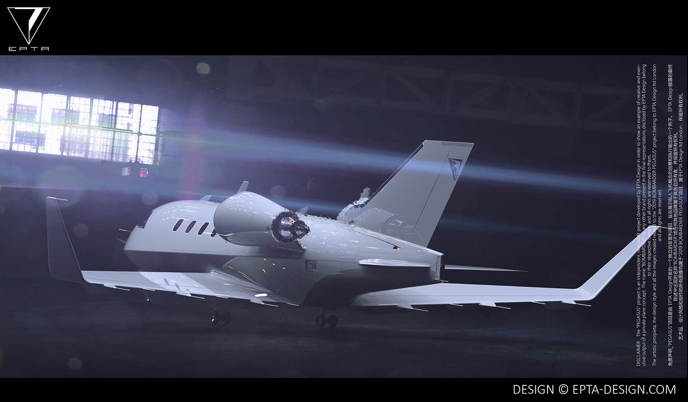 Bombardier Pegasus，concept，Business machine，EPTA Design，aviation，aircraft，