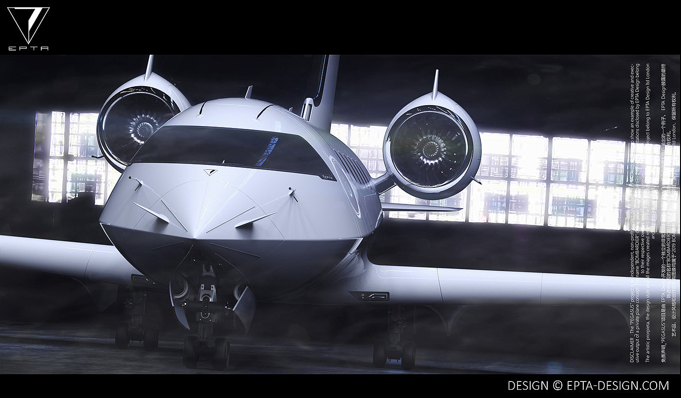 Bombardier Pegasus，concept，Business machine，EPTA Design，aviation，aircraft，