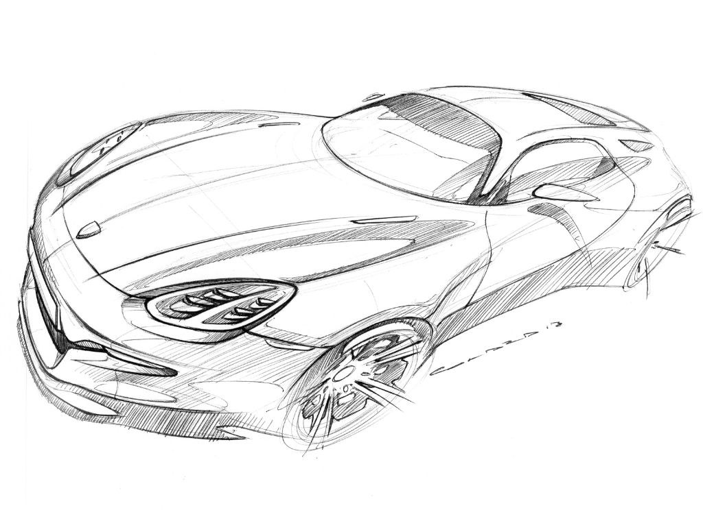 Hand drawn，design sketch，marker pen，Automobile design，