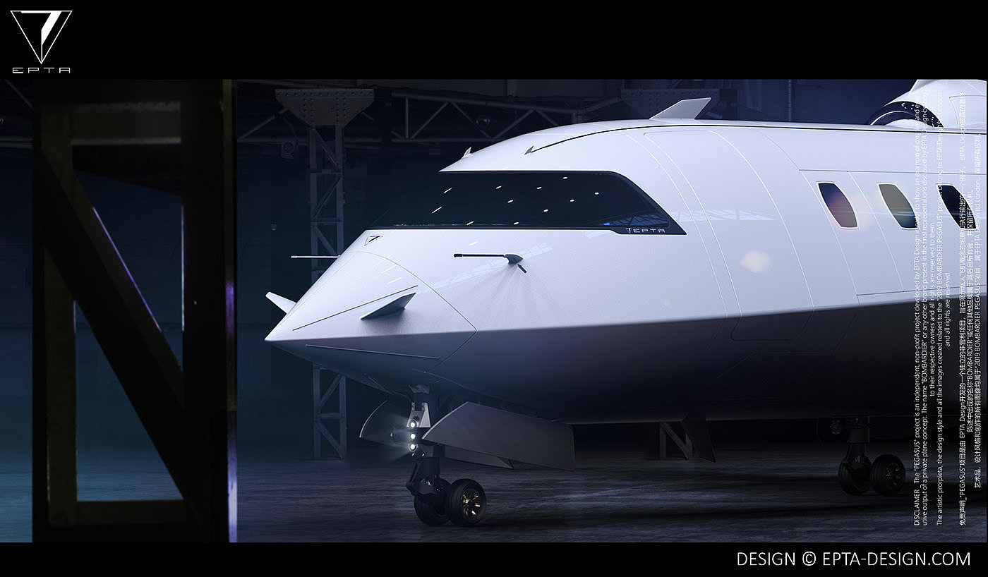 Bombardier Pegasus，concept，Business machine，EPTA Design，aviation，aircraft，