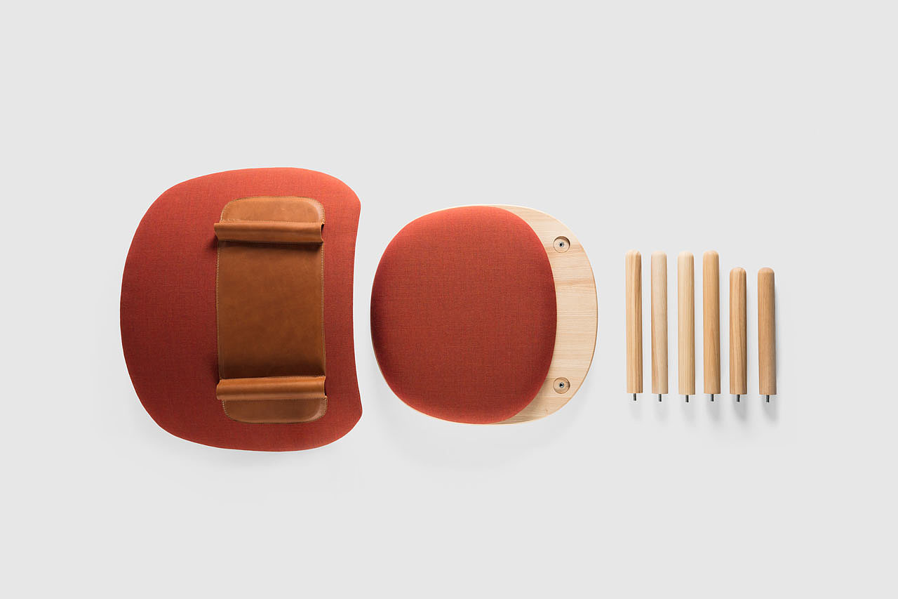 Flat packaging，assemble，removable，chair，Naive，