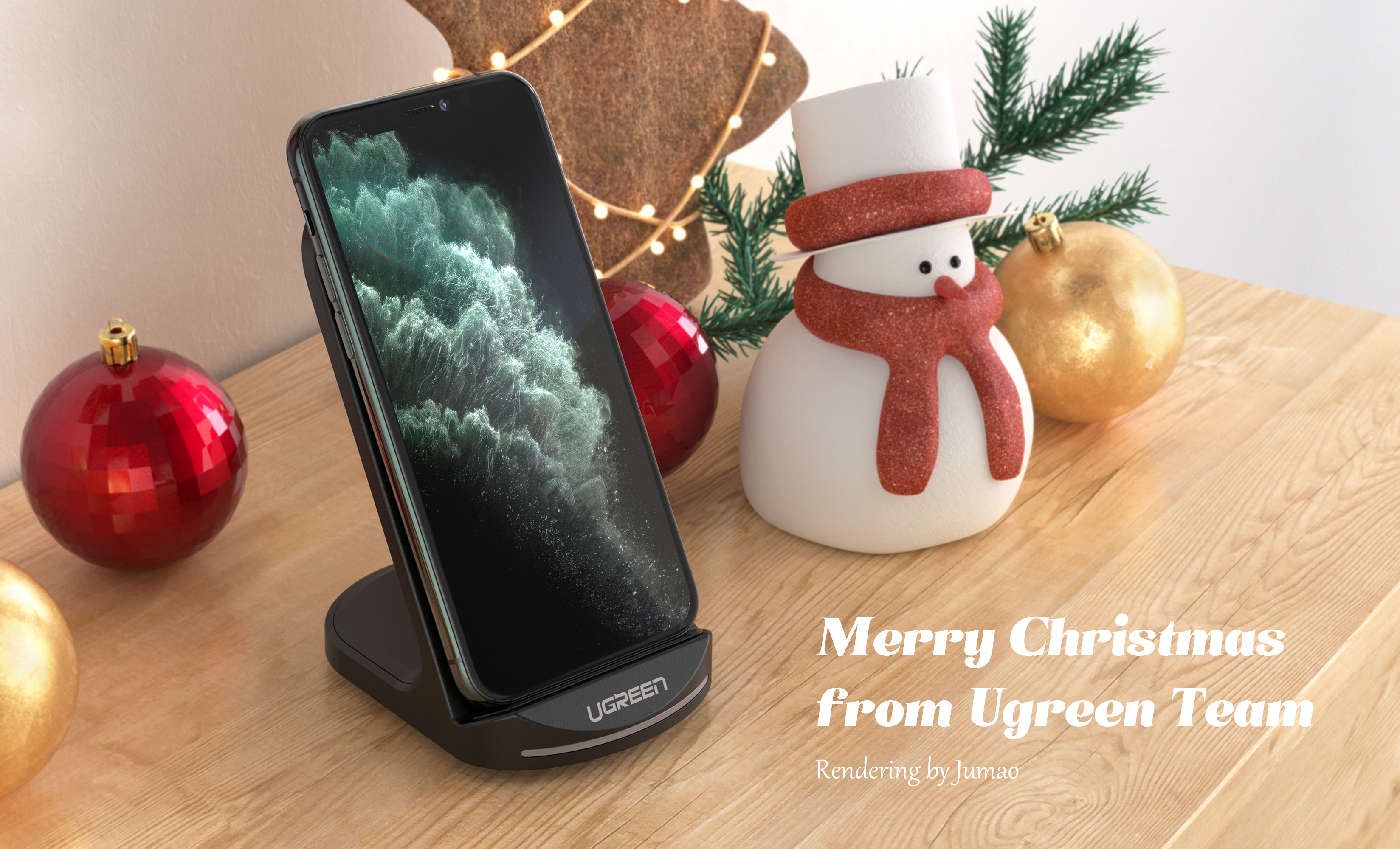 Lvlian products，christmas，Product rendering，portable source，Bracket，