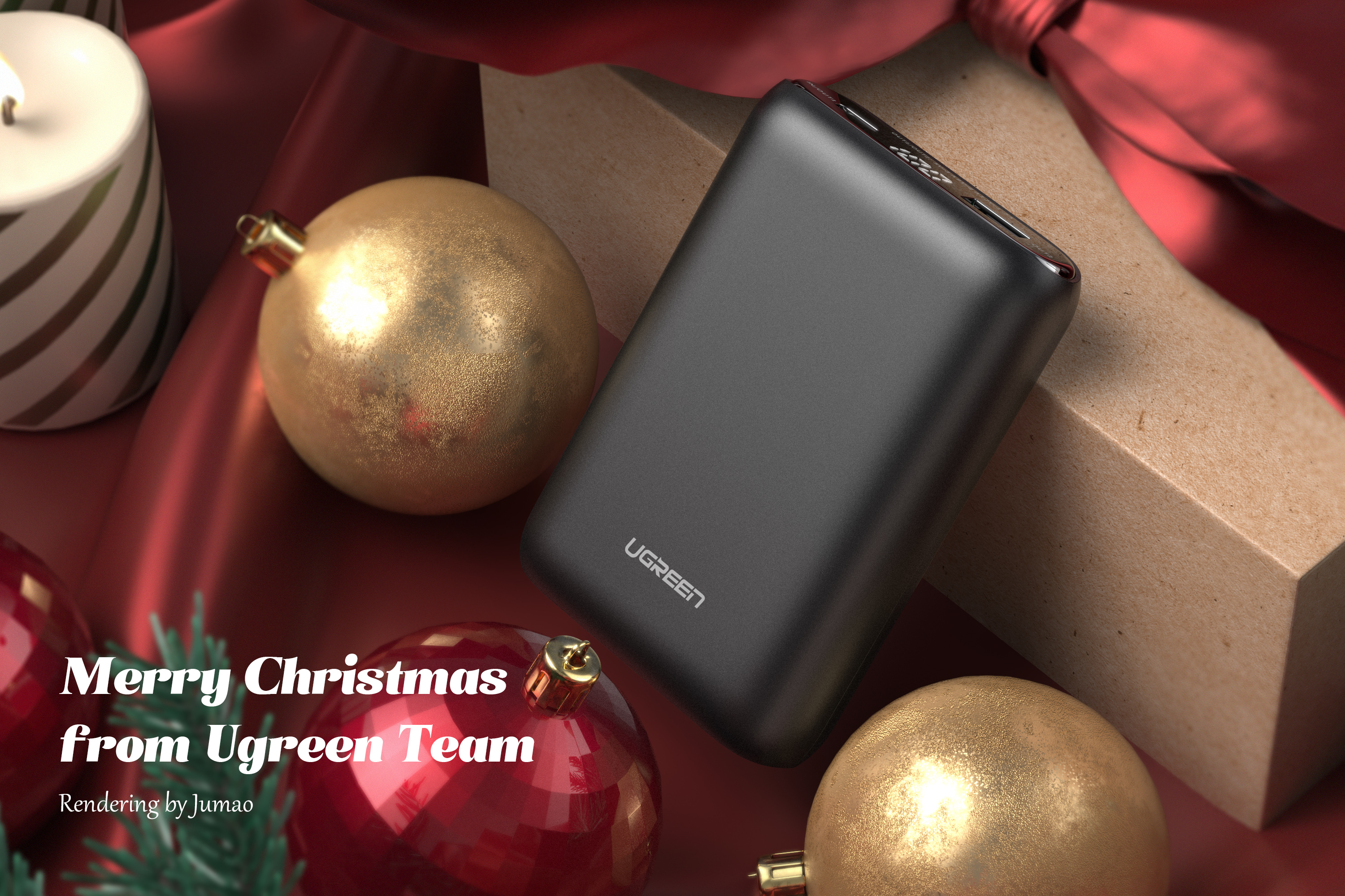 Lvlian products，christmas，Product rendering，portable source，Bracket，