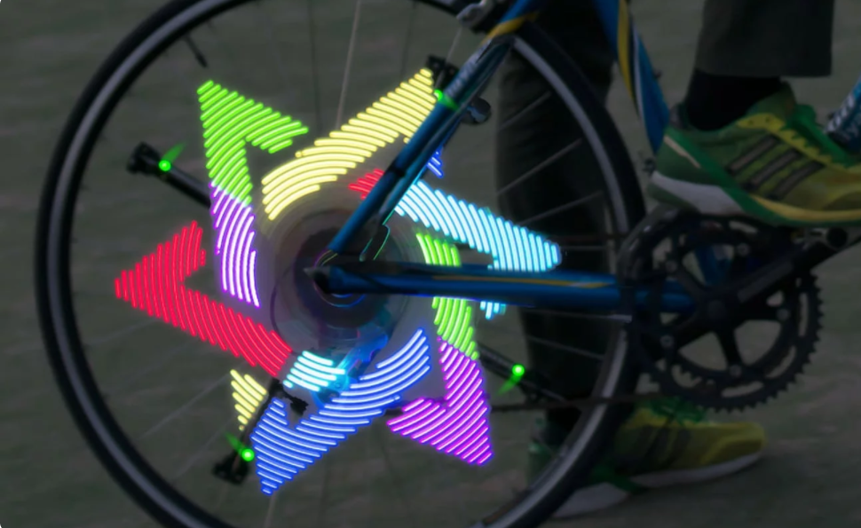 Spoke lamp，Interesting，Wireless Bluetooth，Bicycle lamp，