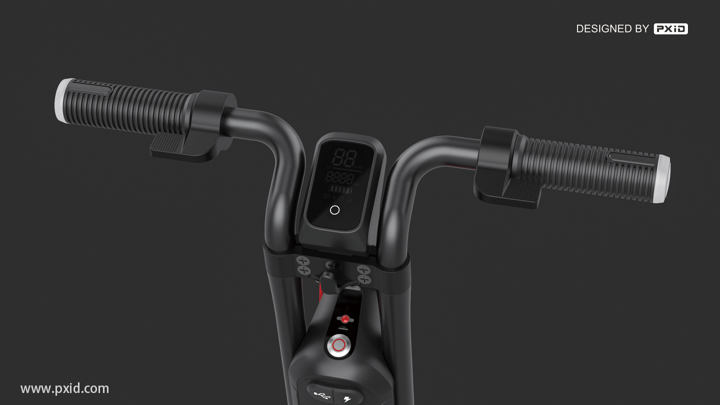 Pxid product oriented industrial design，Design of transportation tools，Electric motorcycle design，Electric bicycle design，Electric vehicle design，Design of electric scooter，Scooter design，