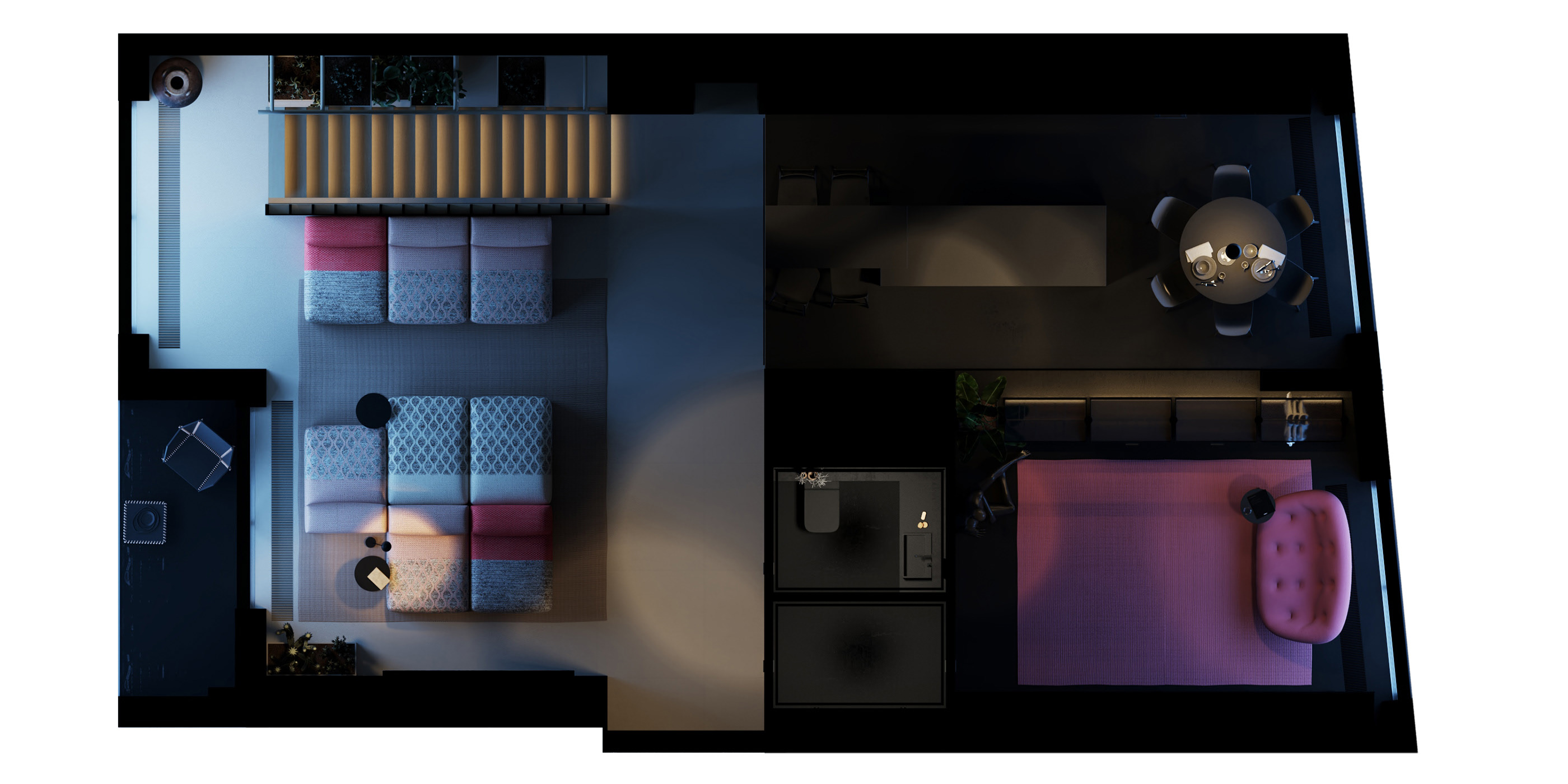 Interior design，lighting，atmosphere，home，family，Architectural design，Digital art，