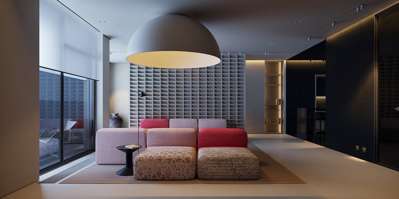 Interior design，lighting，atmosphere，home，family，Architectural design，Digital art，
