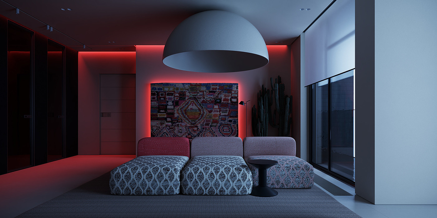 Interior design，lighting，atmosphere，home，family，Architectural design，Digital art，