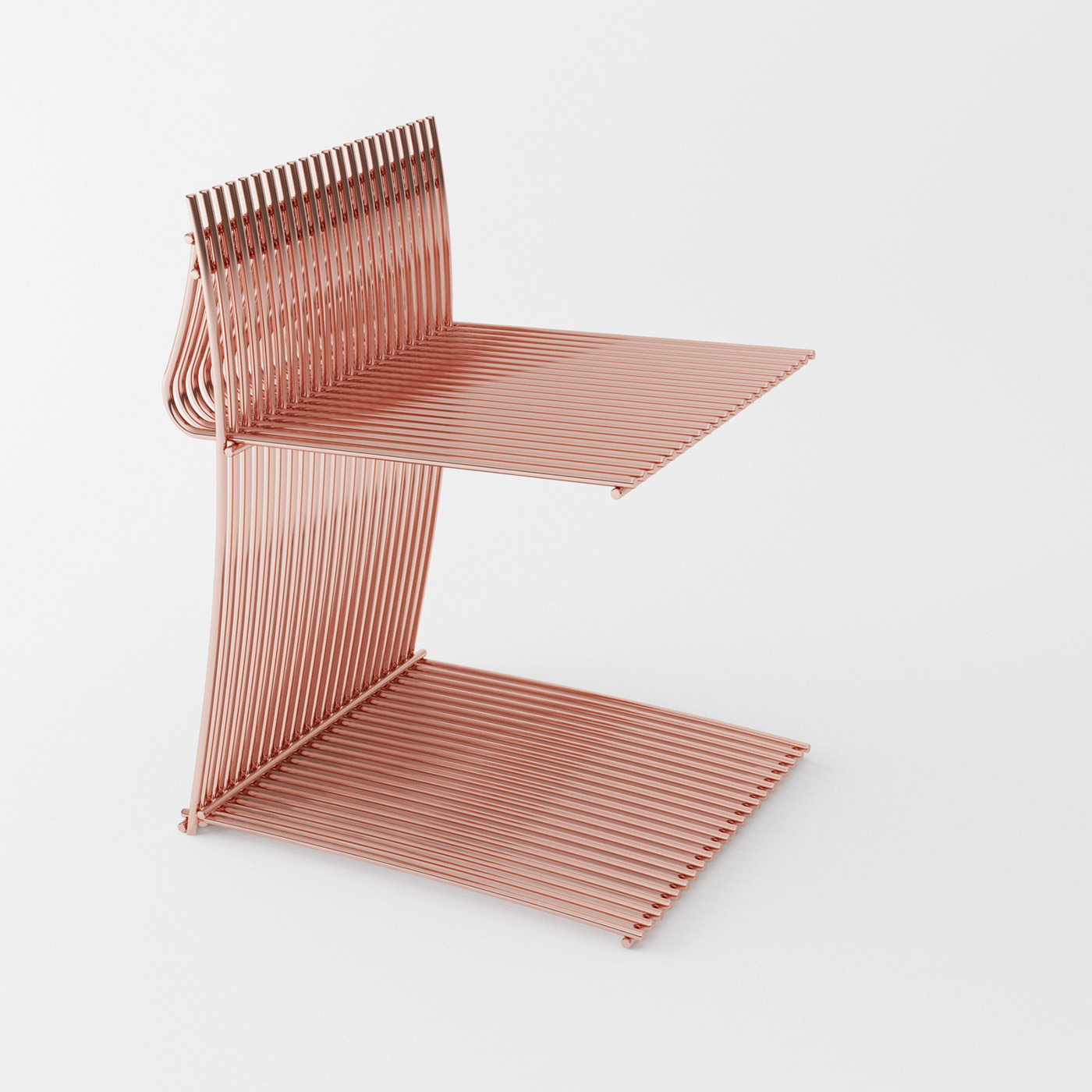 chair，chair，steel wire，Wire chair，Volodymyr Karalyus，