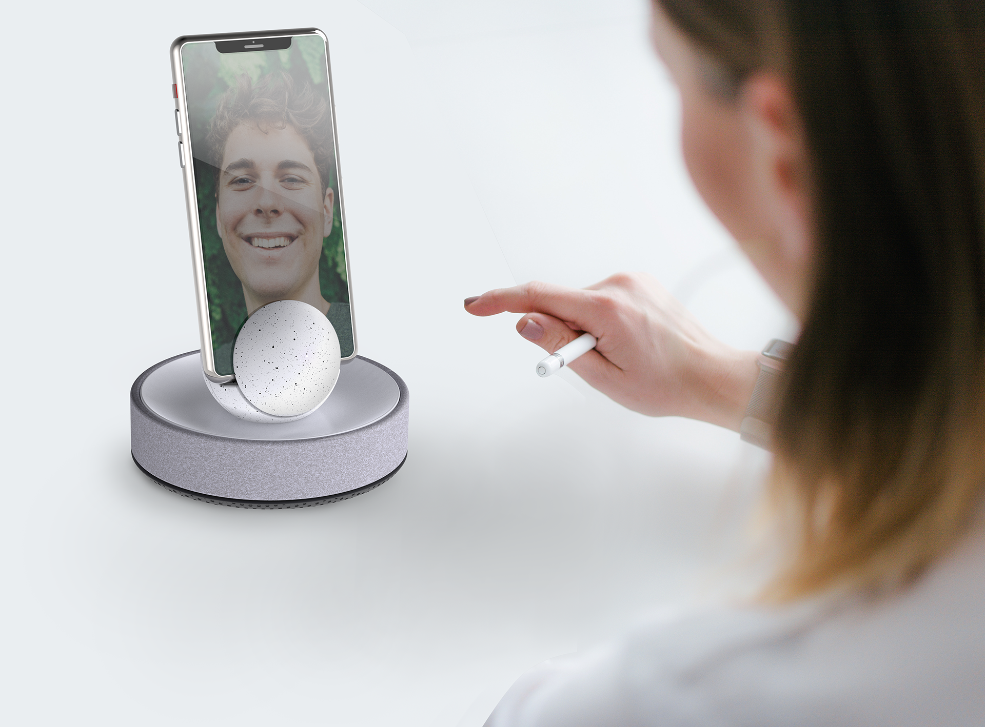 Mobile phone bracket，sensor，intelligence，360 ° rotation，