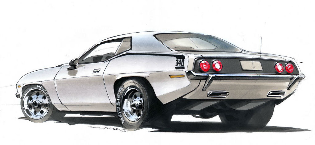 Hand drawn，design sketch，marker pen，Automobile design，