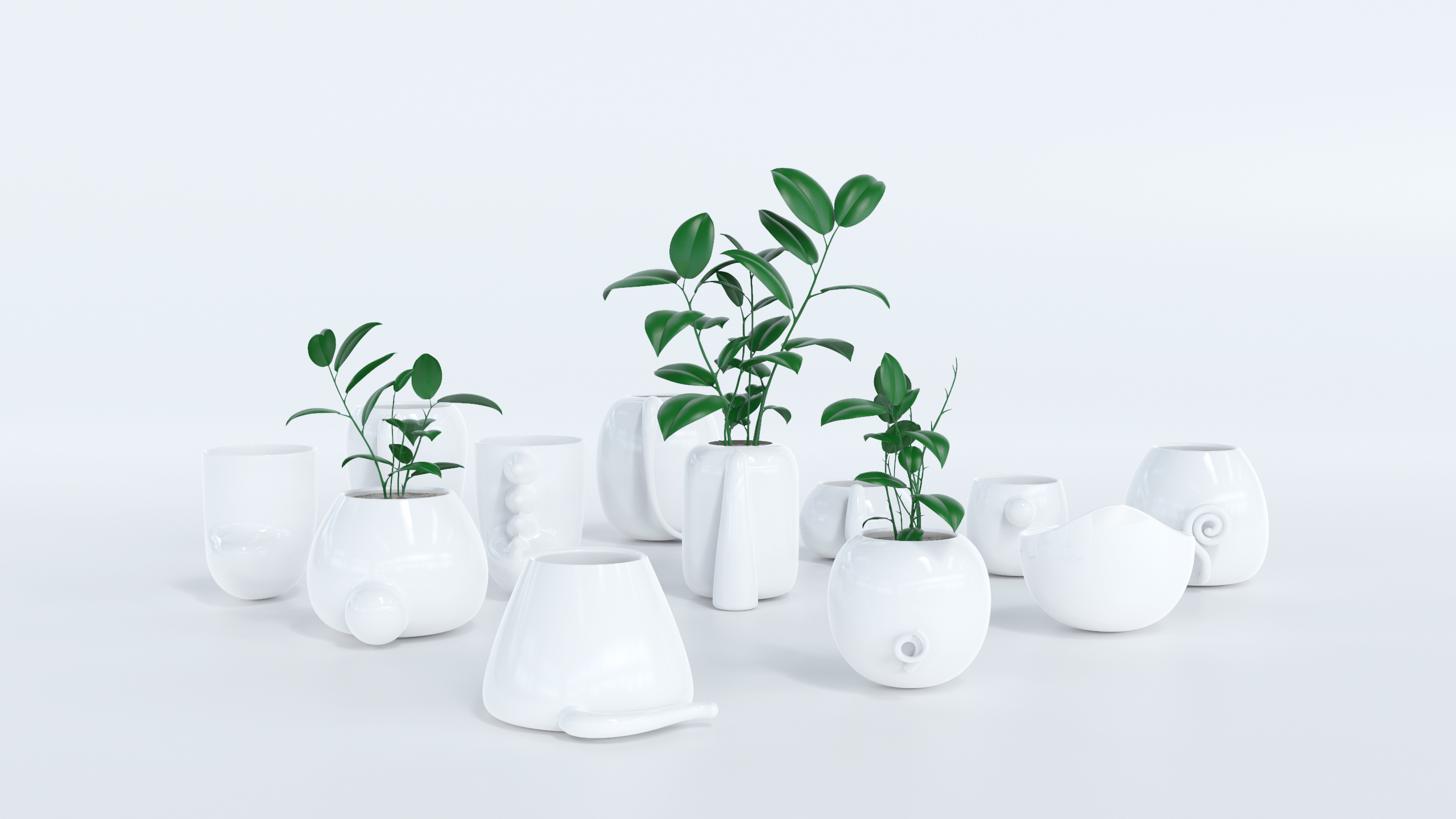 ceramics，the twelve Chinese zodiac signs，Flowerpot，animal，tail，