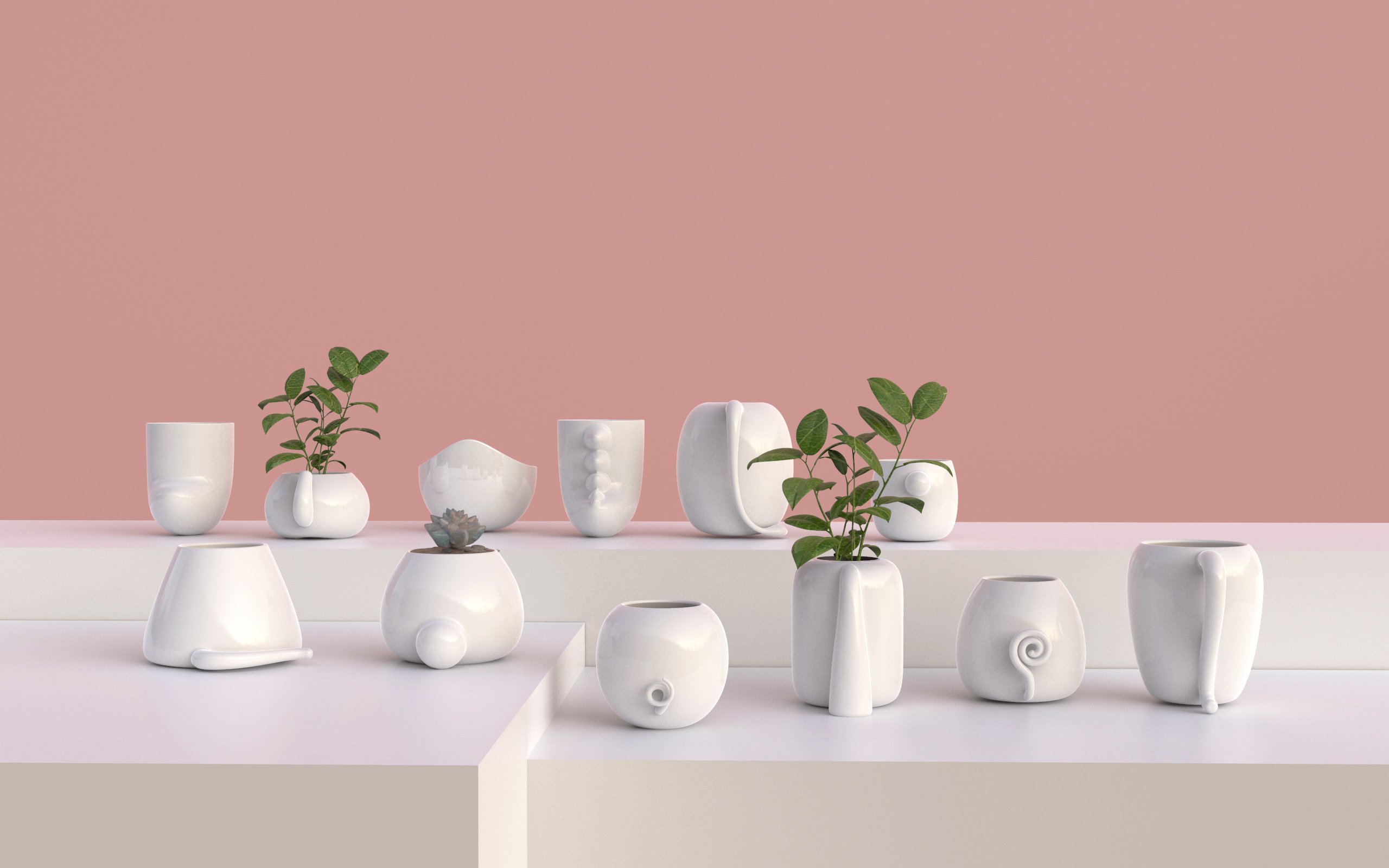 ceramics，the twelve Chinese zodiac signs，Flowerpot，animal，tail，