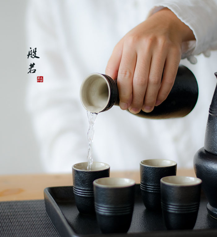 flagon，Wine warmer，Ceramic wine set，Zen rhyme，