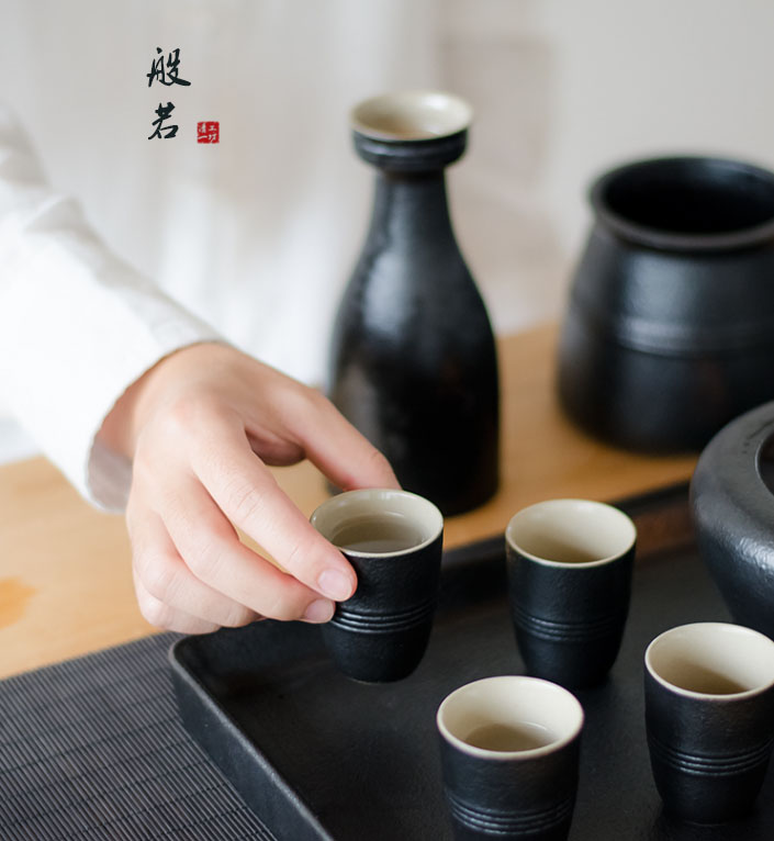 flagon，Wine warmer，Ceramic wine set，Zen rhyme，