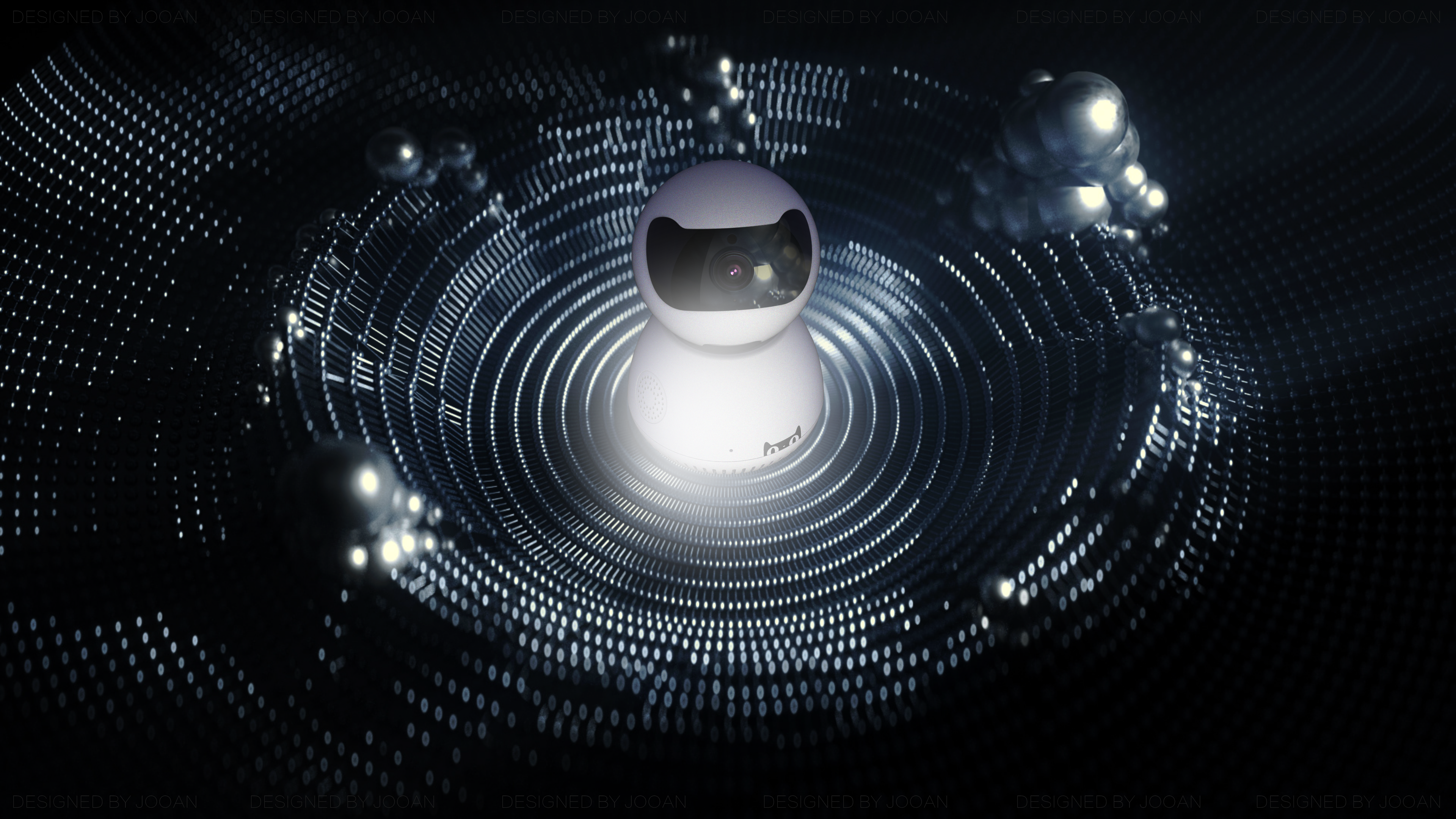 AI intelligent camera, artificial intelligence, hand drawn，