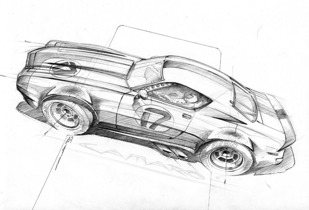Hand drawn，design sketch，marker pen，Automobile design，
