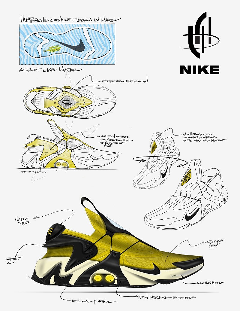 Tinker Hatfield，运动鞋，Nike Adapt Huarache，FitAdapt，