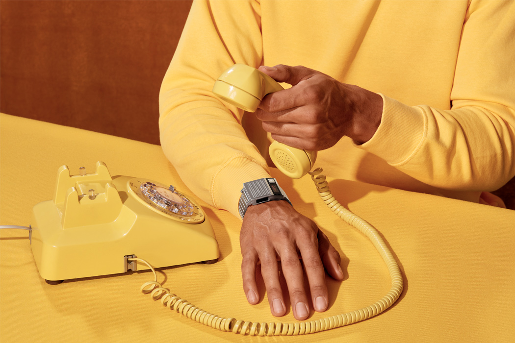 Wrist watch，originality，personality，fashionable，Retro，answering machine，