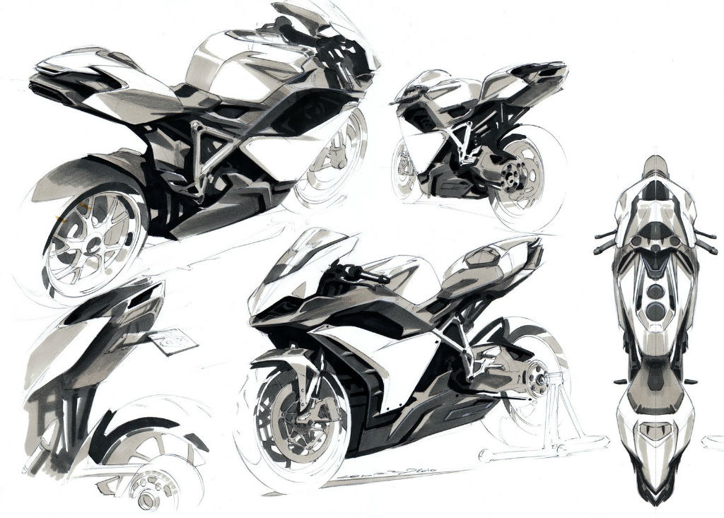 Hand drawn，design sketch，marker pen，Automobile design，